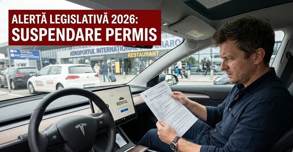 Ghid Complet Legislativ 2026: Suspendarea Permisului pentru Amenzi Neplătite. Ce trebuie să știe clienții Rent a Car?